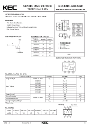 Datasheet KRC822U manufacturer KEC